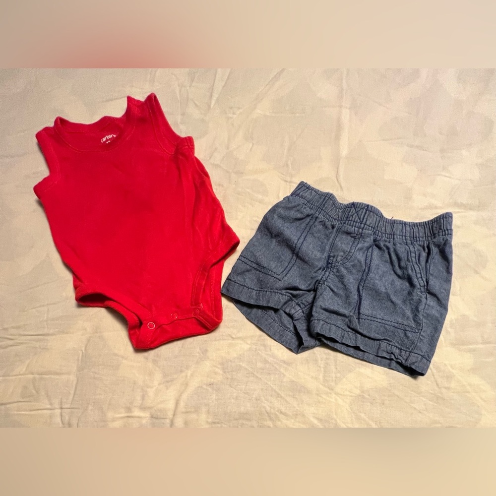 carters tanktop and shorts 12M